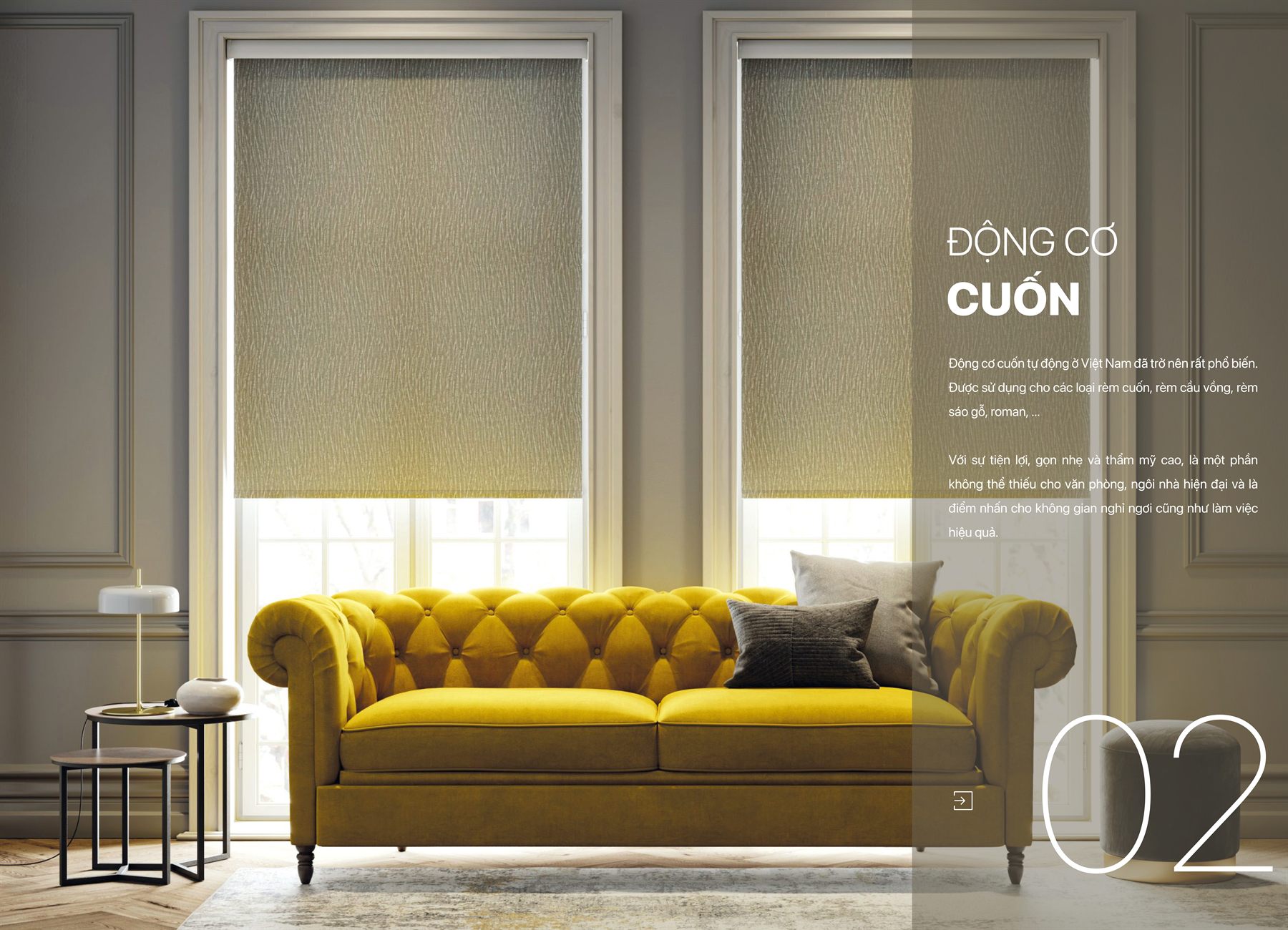 Rèm cuốn tự động giá rẻ, chính hãng tại PSV Home