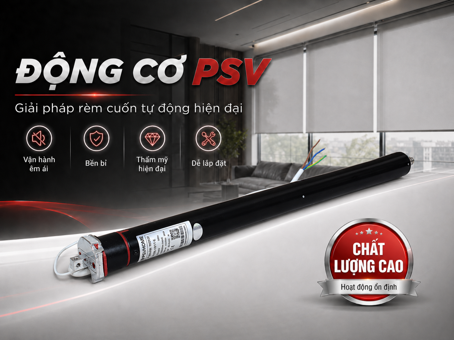 PV Motor Rèm Cuốn